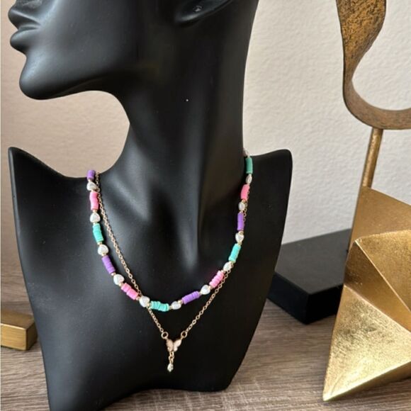 Bohemian necklace A627 - Picture 3 of 3